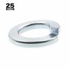 Prime-Line Medium Split Lock Washers, Metric, M8, Zinc Plated Steel, 25PK 9119507